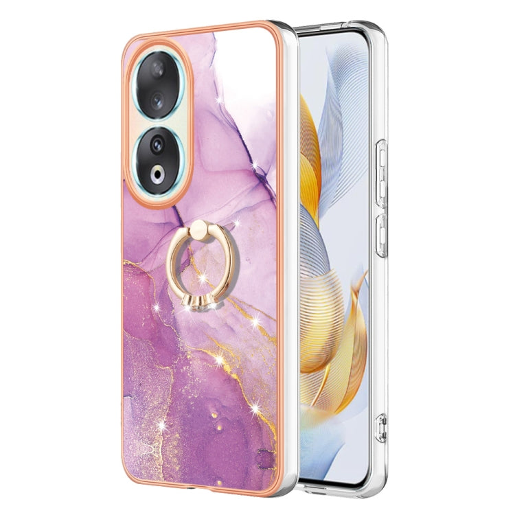 Electroplating Marble IMD TPU Phone Case with Ring Holder, Series 2 My Store