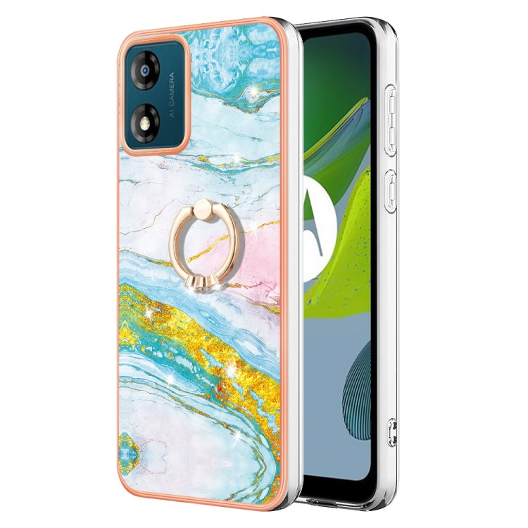 Electroplating Marble IMD TPU Phone Case with Ring Holder, Series 3