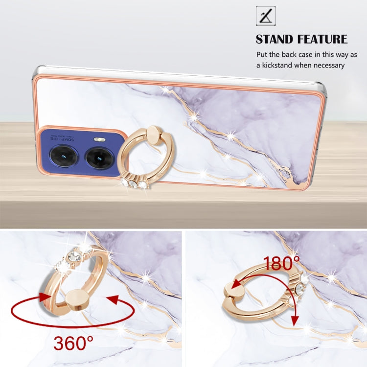 Electroplating Marble IMD TPU Phone Case with Ring Holder, Series 1 My Store