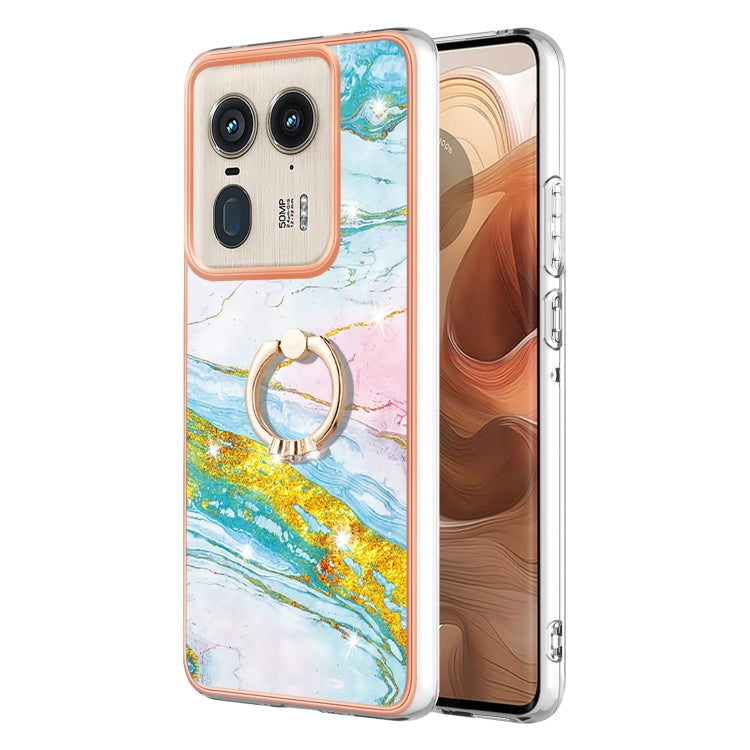 Electroplating Marble IMD TPU Phone Case with Ring Holder, Series 2 My Store