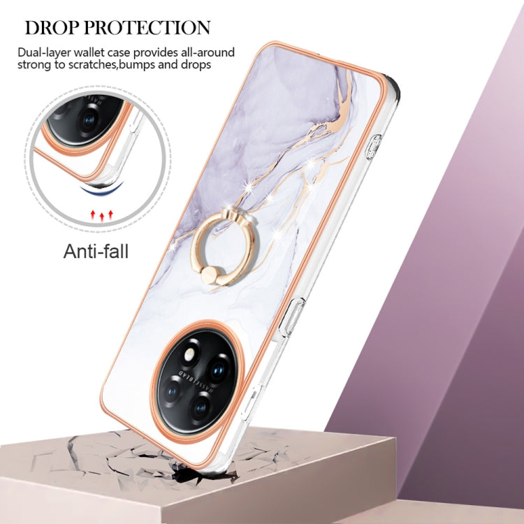 Electroplating Marble IMD TPU Phone Case with Ring Holder My Store