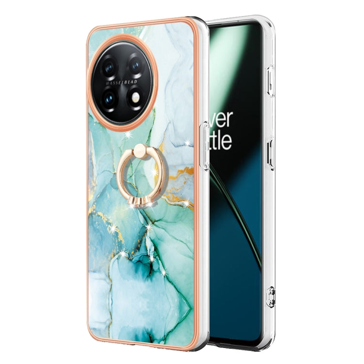 Electroplating Marble IMD TPU Phone Case with Ring Holder My Store