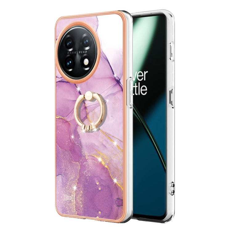 Electroplating Marble IMD TPU Phone Case with Ring Holder My Store