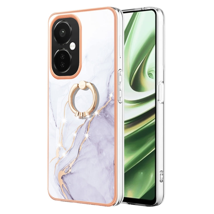 Electroplating Marble IMD TPU Phone Case with Ring Holder My Store