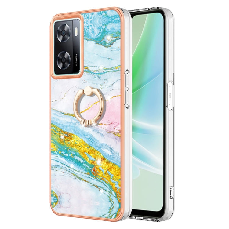 Electroplating Marble IMD TPU Phone Case with Ring Holder My Store