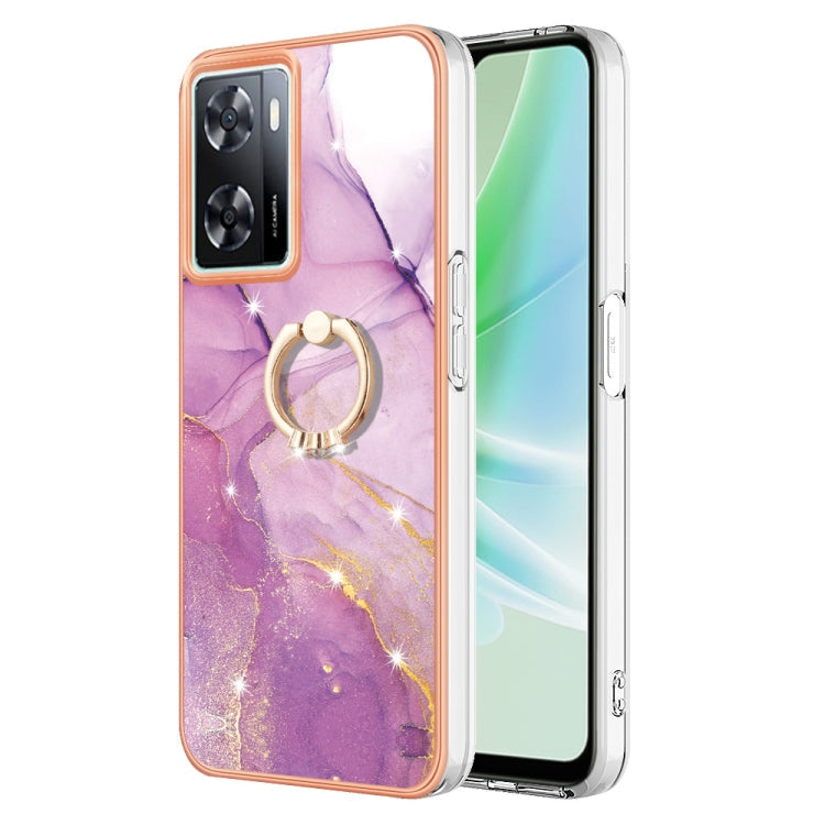 Electroplating Marble IMD TPU Phone Case with Ring Holder My Store