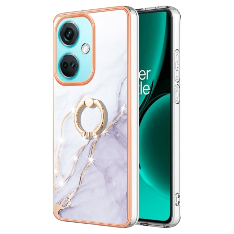 Electroplating Marble IMD TPU Phone Case with Ring Holder My Store