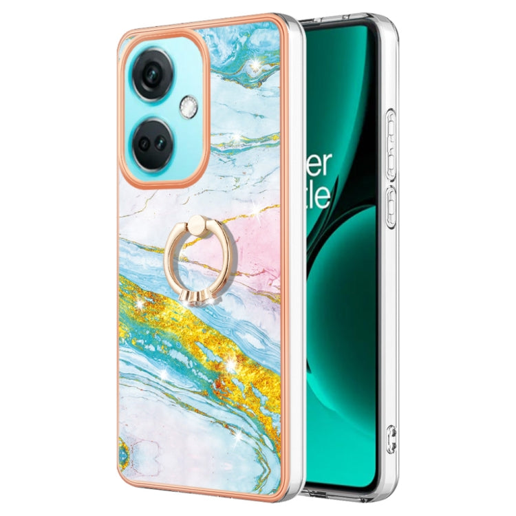 Electroplating Marble IMD TPU Phone Case with Ring Holder My Store