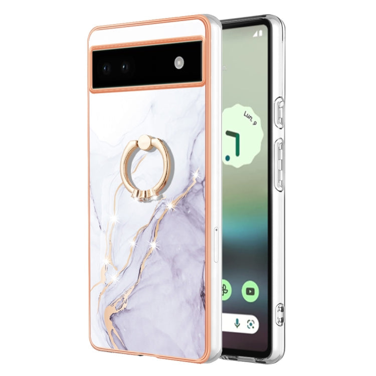 Electroplating Marble IMD TPU Phone Case with Ring Holder, Series 2 My Store