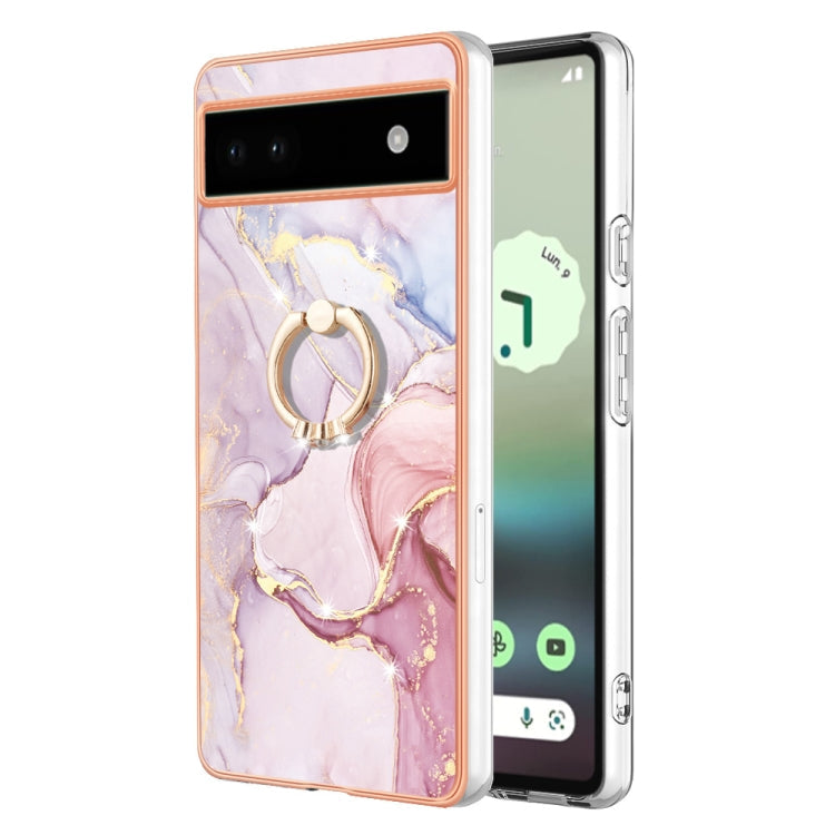 Electroplating Marble IMD TPU Phone Case with Ring Holder, Series 2 My Store