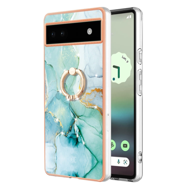 Electroplating Marble IMD TPU Phone Case with Ring Holder, Series 2 My Store