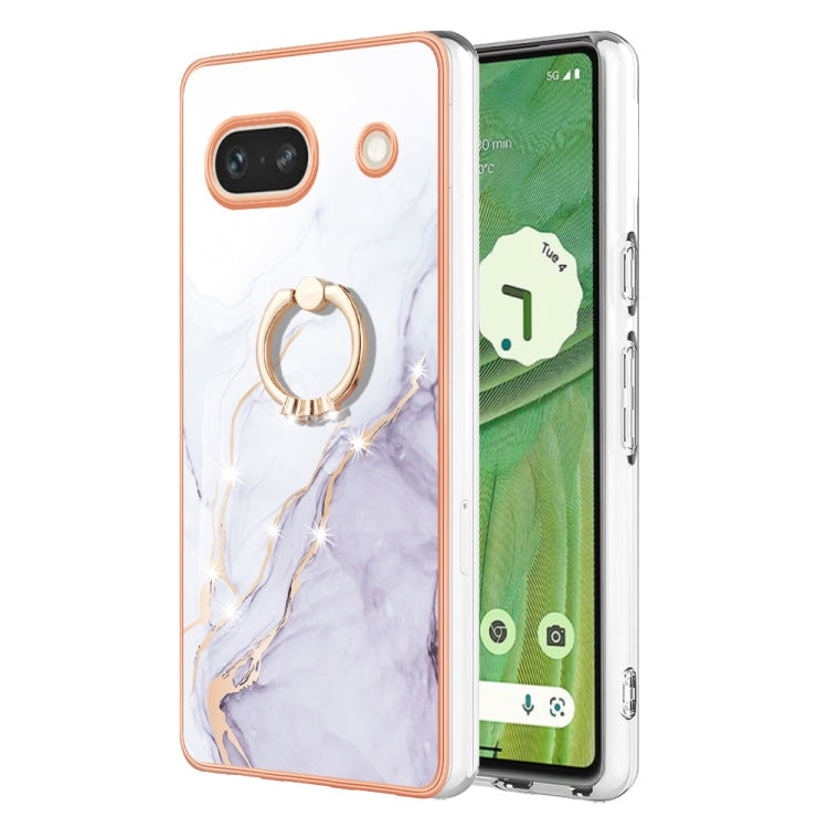 Electroplating Marble IMD TPU Phone Case with Ring Holder, Series 1 My Store