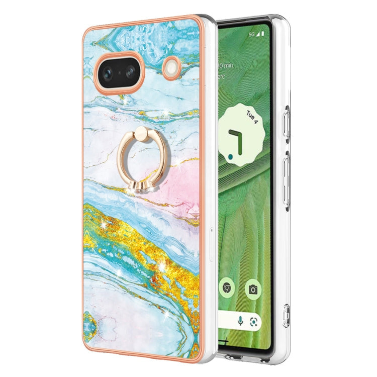 Electroplating Marble IMD TPU Phone Case with Ring Holder, Series 1 My Store