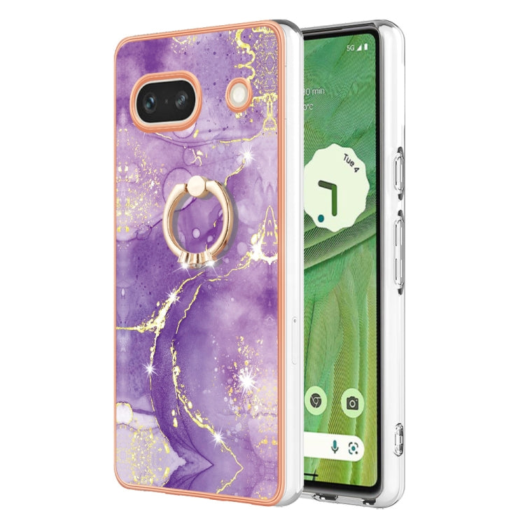 Electroplating Marble IMD TPU Phone Case with Ring Holder, Series 1 My Store