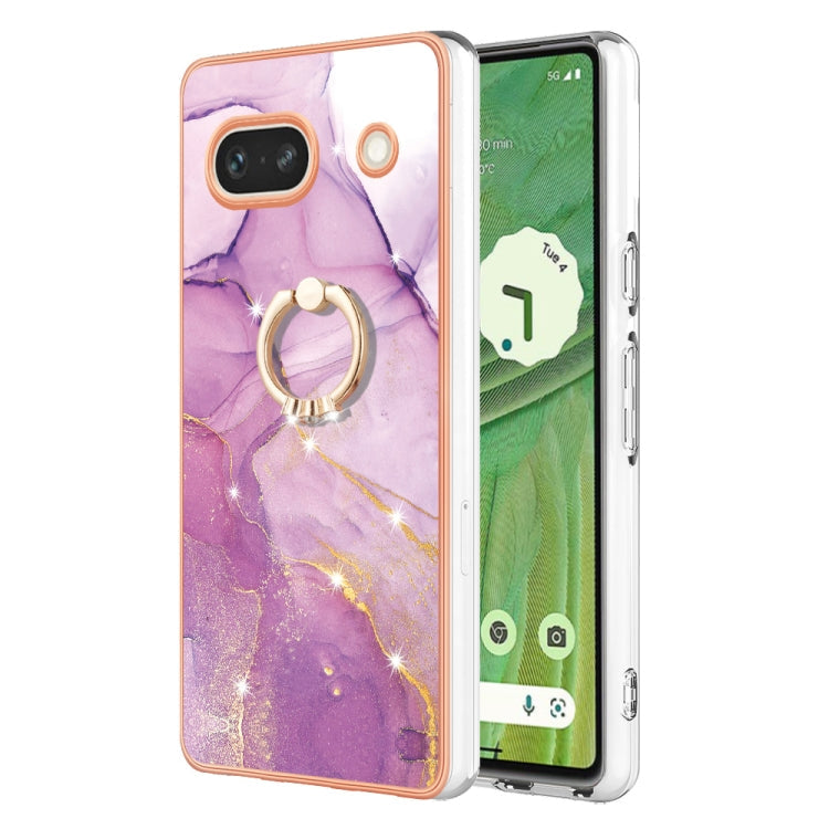 Electroplating Marble IMD TPU Phone Case with Ring Holder, Series 1 My Store