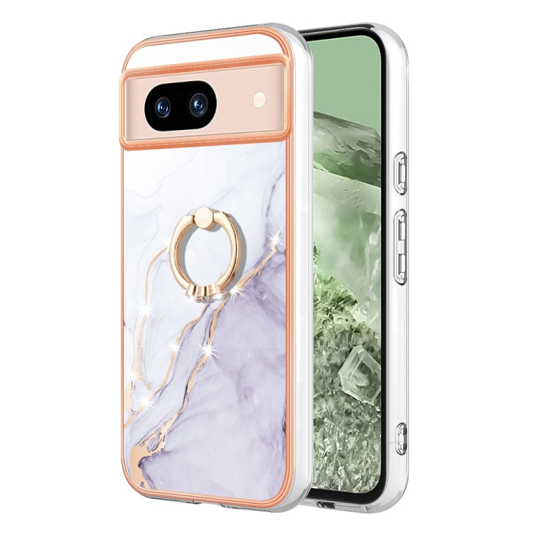 Electroplating Marble IMD TPU Phone Case with Ring Holder, Series 1 My Store