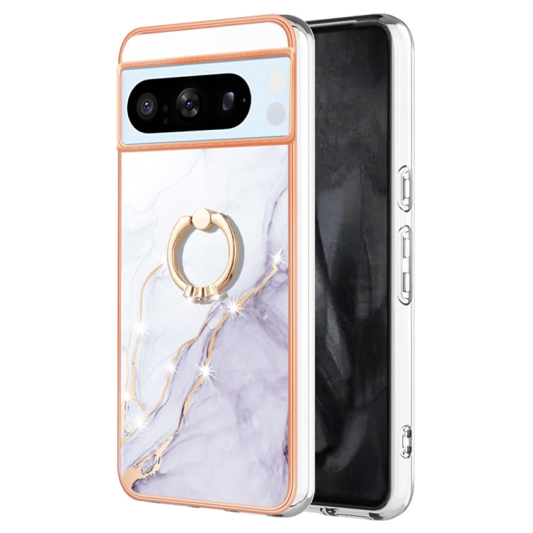 Electroplating Marble IMD TPU Phone Case with Ring Holder, Series 1 My Store