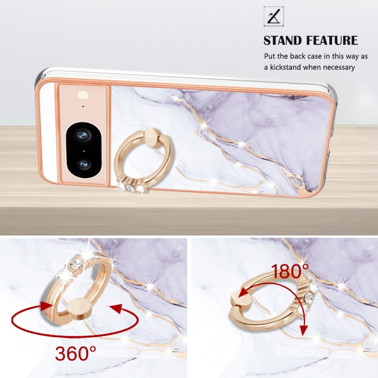 Electroplating Marble IMD TPU Phone Case with Ring Holder, Series 2 My Store