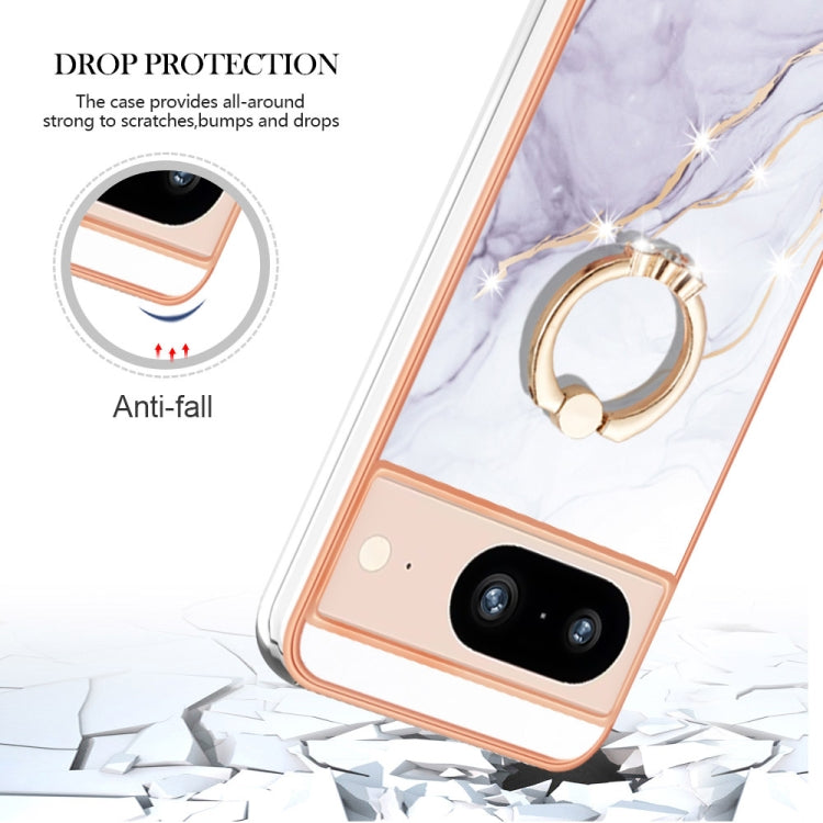 Electroplating Marble IMD TPU Phone Case with Ring Holder, Series 2 My Store