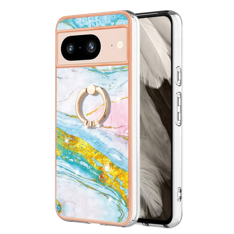 Electroplating Marble IMD TPU Phone Case with Ring Holder, Series 2 My Store