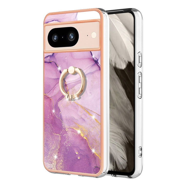 Electroplating Marble IMD TPU Phone Case with Ring Holder, Series 2 My Store