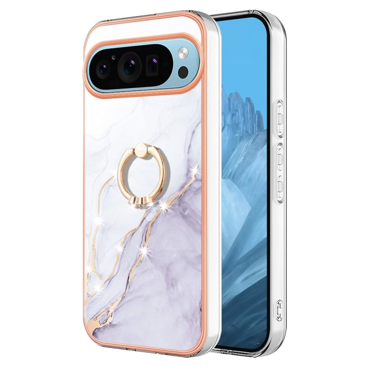 Electroplating Marble IMD TPU Phone Case with Ring Holder, Series 1 My Store