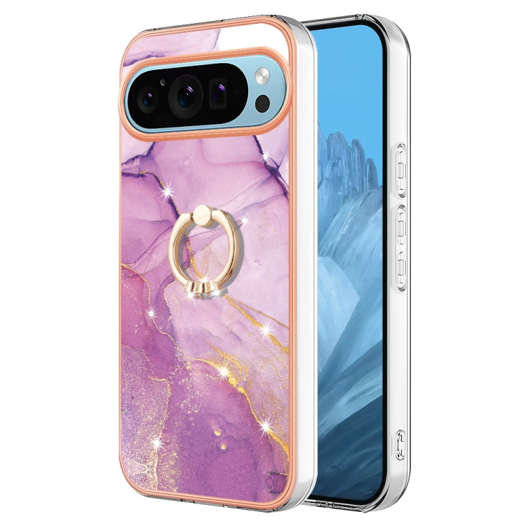 Electroplating Marble IMD TPU Phone Case with Ring Holder, Series 1 My Store