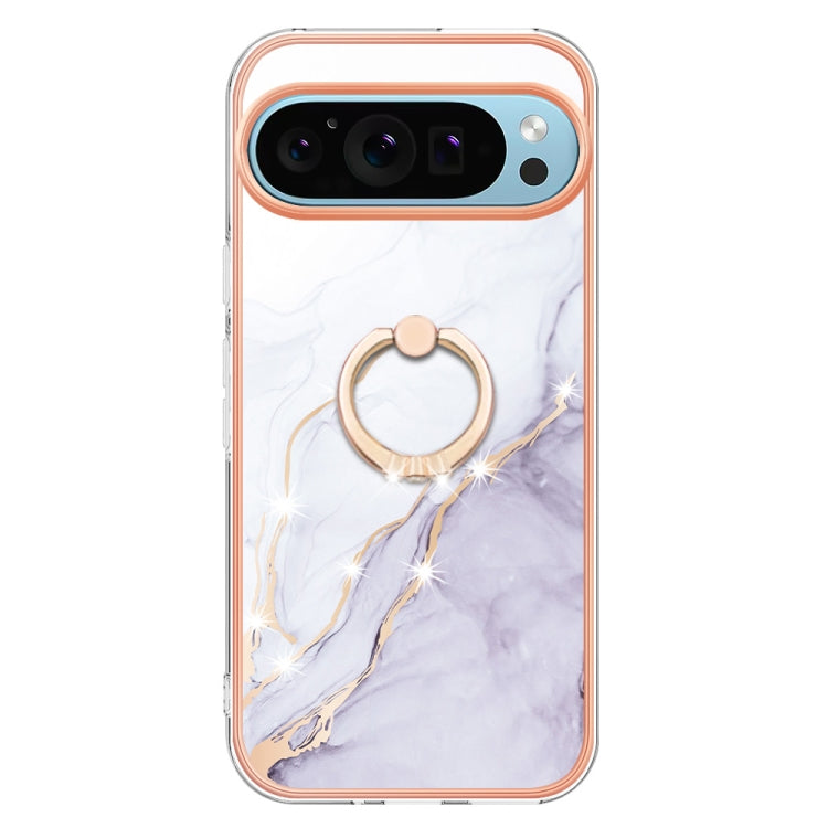 Electroplating Marble IMD TPU Phone Case with Ring Holder, Series 1 My Store