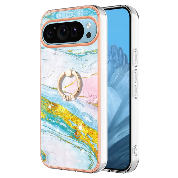 Electroplating Marble IMD TPU Phone Case with Ring Holder, Series 1 My Store