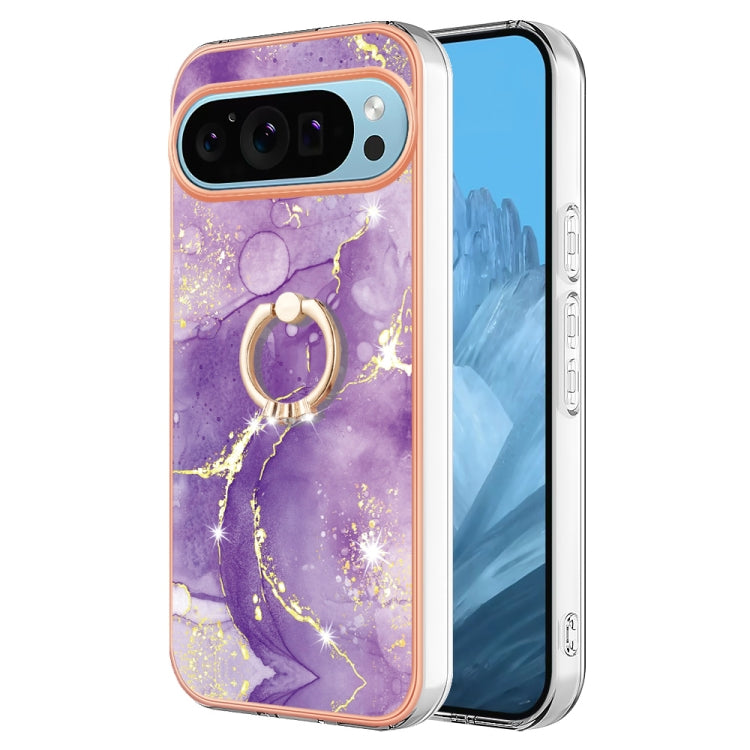 Electroplating Marble IMD TPU Phone Case with Ring Holder, Series 1 My Store