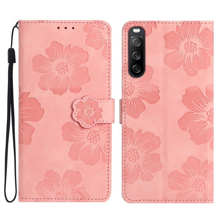 Flower Embossing Pattern Leather Phone Case, Series 1