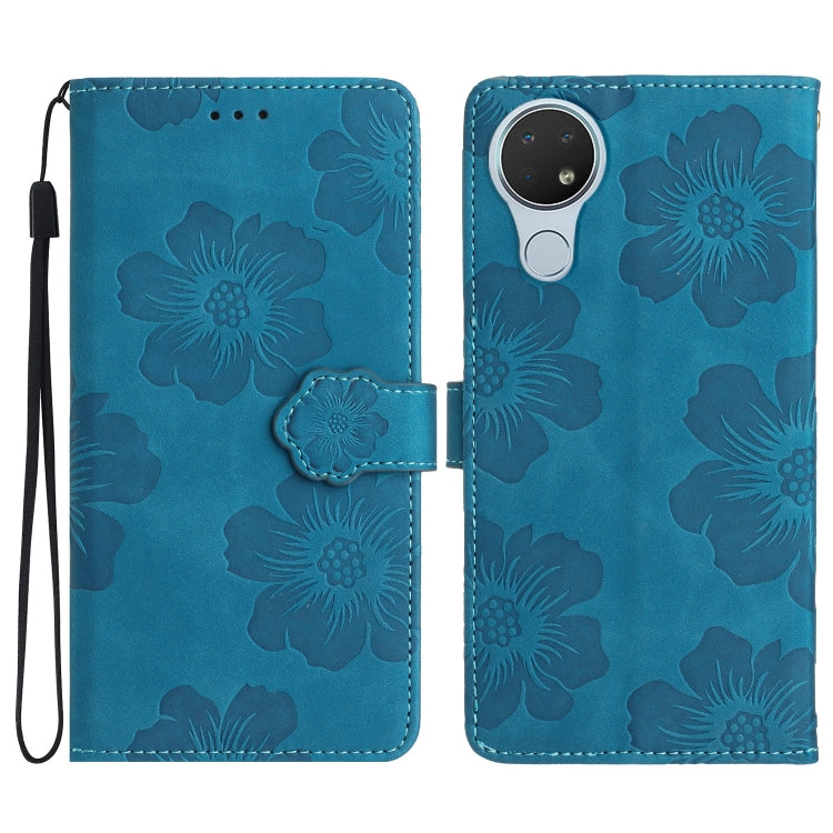 Flower Embossing Pattern Leather Phone Case My Store