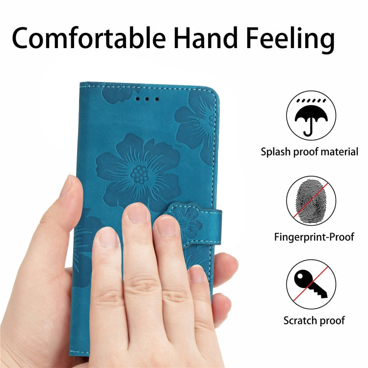 Flower Embossing Pattern Leather Phone Case