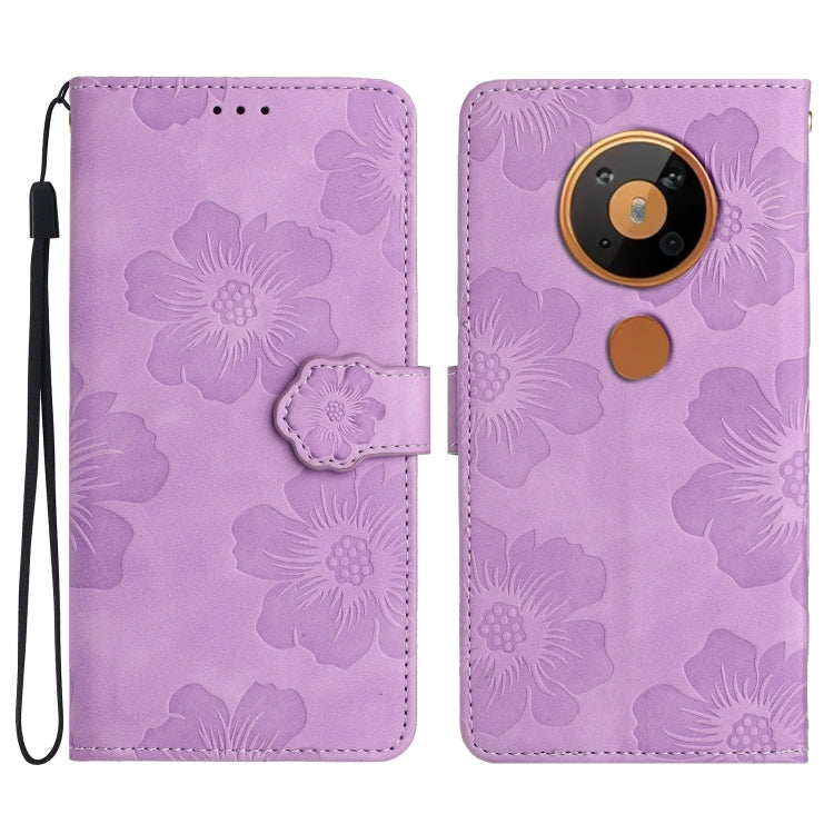 Flower Embossing Pattern Leather Phone Case My Store