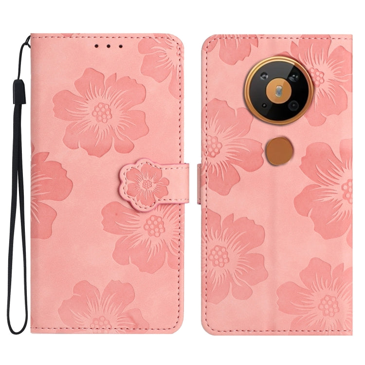 Flower Embossing Pattern Leather Phone Case My Store