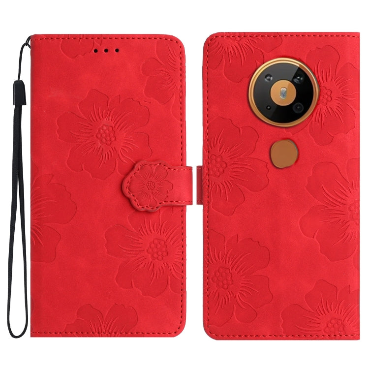 Flower Embossing Pattern Leather Phone Case My Store