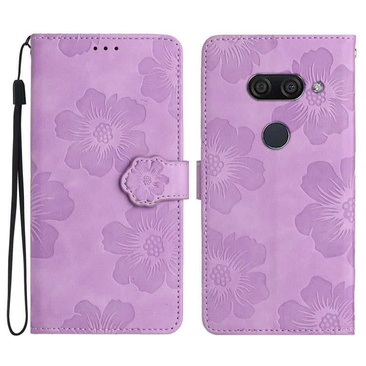 Flower Embossing Pattern Leather Phone Case My Store