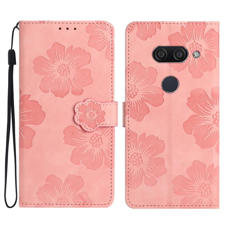 Flower Embossing Pattern Leather Phone Case My Store