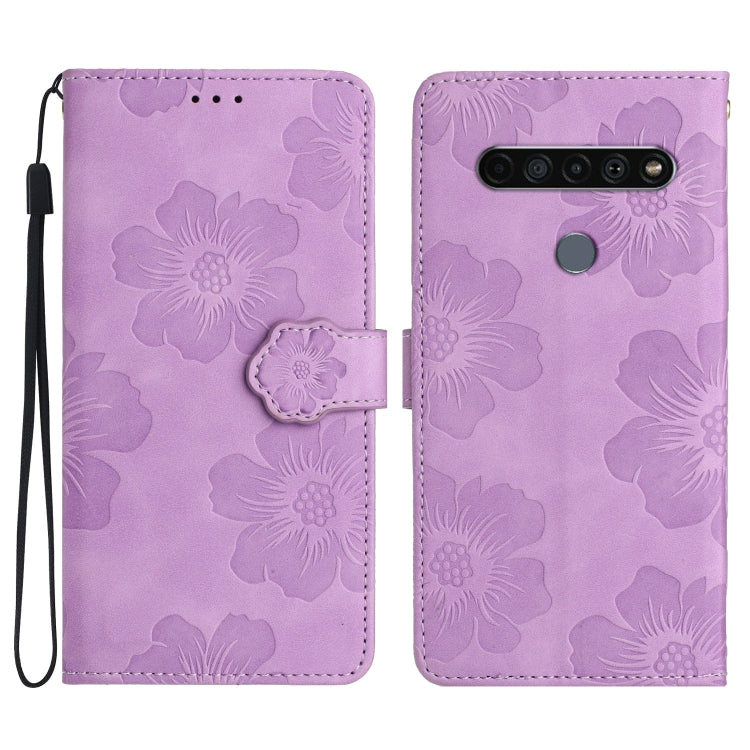 Flower Embossing Pattern Leather Phone Case My Store