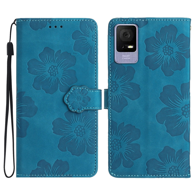 Flower Embossing Pattern Leather Phone Case My Store