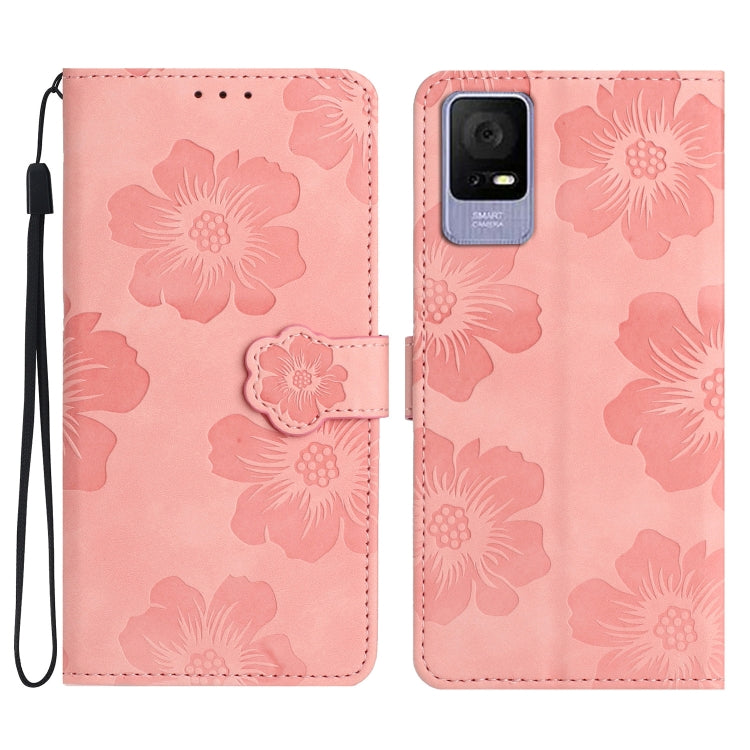 Flower Embossing Pattern Leather Phone Case My Store