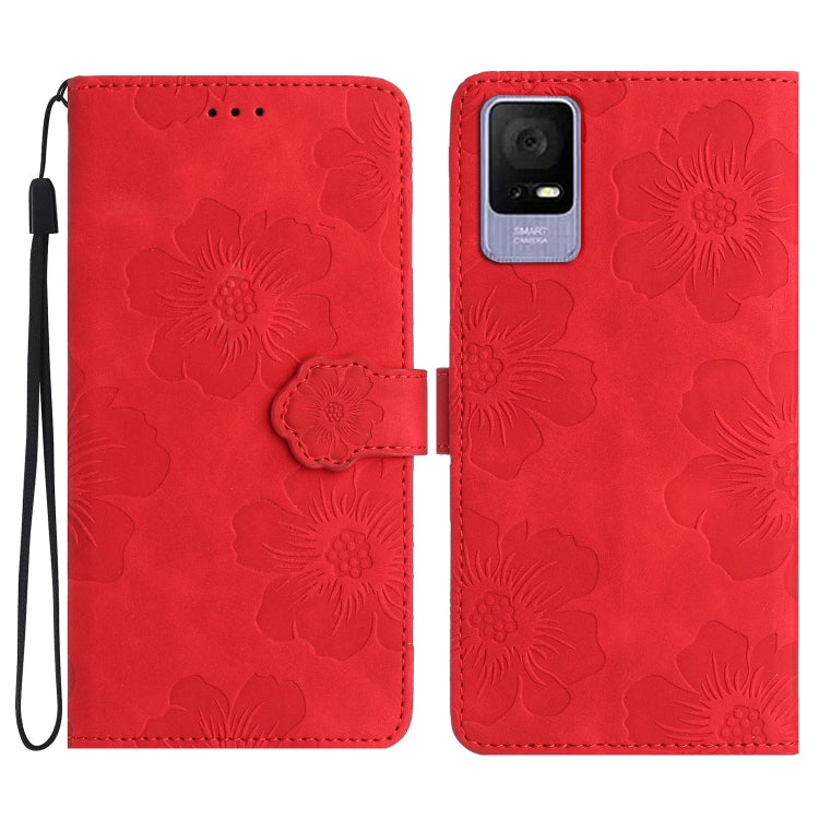 Flower Embossing Pattern Leather Phone Case My Store