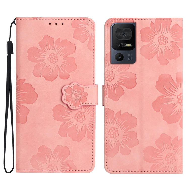 Flower Embossing Pattern Leather Phone Case My Store