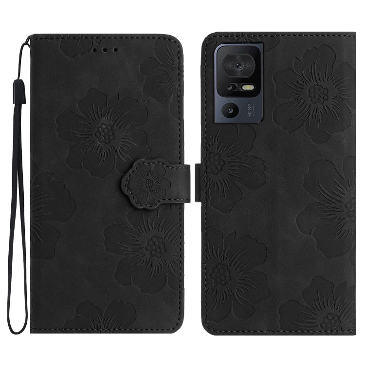 Flower Embossing Pattern Leather Phone Case My Store