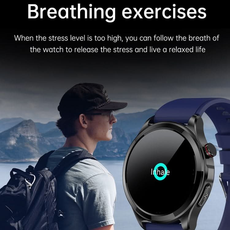 TK22 1.39 inch IP67 Waterproof Silicone Band Smart Watch Supports ECG / Non-invasive Blood Sugar