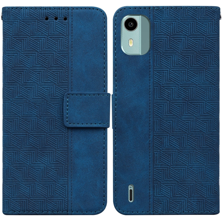 Geometric Embossed Leather Phone Case