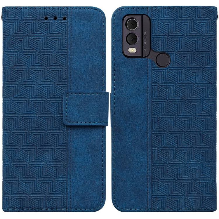 Geometric Embossed Leather Phone Case My Store