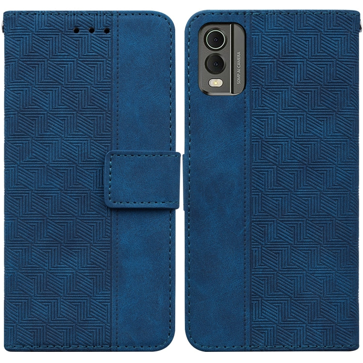 Geometric Embossed Leather Phone Case