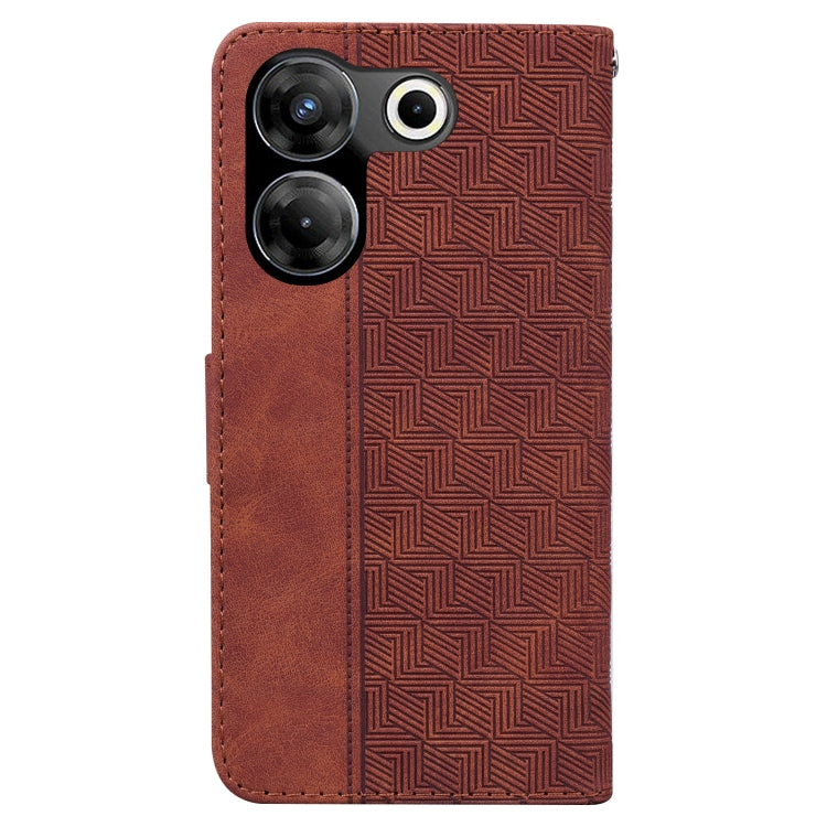 Geometric Embossed Leather Phone Case