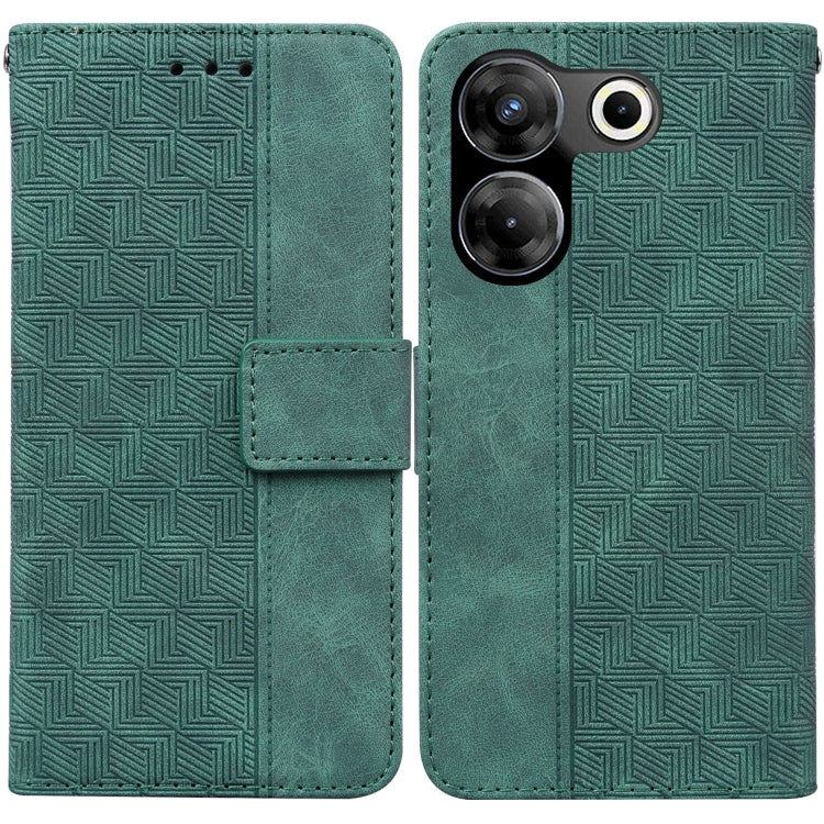 Geometric Embossed Leather Phone Case My Store